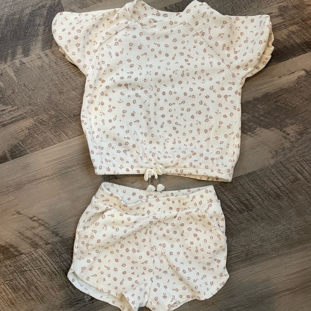 Floral shirt and short set